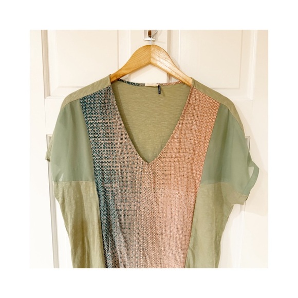 - Anthropologie Green Akemi & Kin Hanselle Cocoon Dress Muted Olive S - Picture 4 of 9